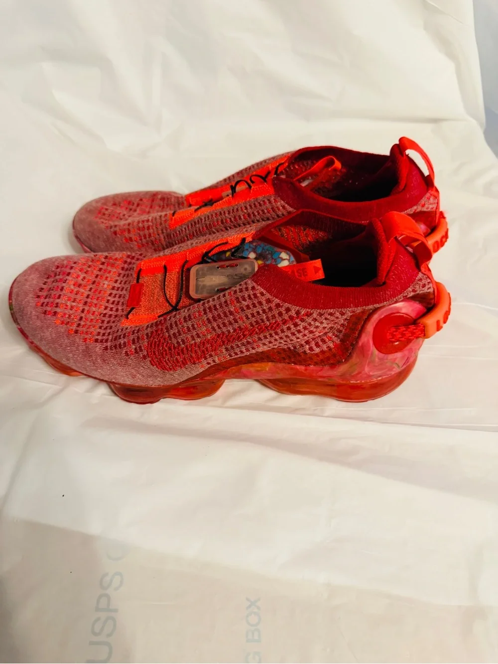 Nike Air VaporMax 2020 Flyknit CJ6741-600 Red Orange Men’s Size 10.5